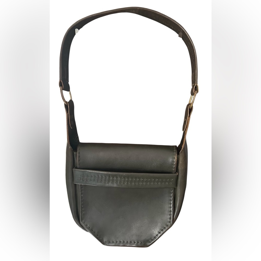Vintage 70s Leather Handmade Shoulder/Messenger Bag